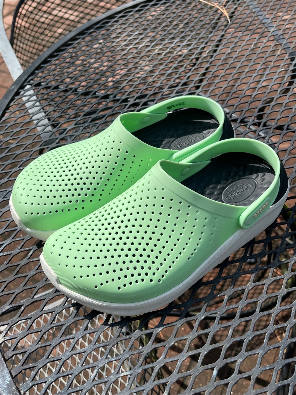 Crocs Literide Clog Mint Green 204592 Unisex Women’s 9 - Men’s 7 - Picture 17 of 17